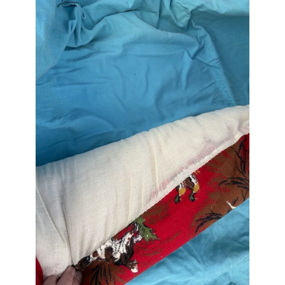 Vntg 1960 Adult Flannel Sleeping Bag Zip Together Hunting Camping 30